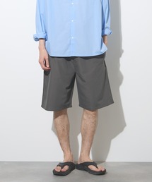NAVY ポリピーチ加工 ショートパンツ