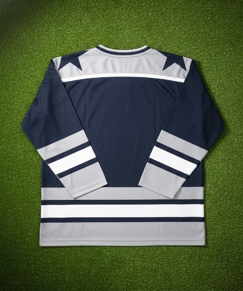 JFA STORE】 ホッケーシャツ INNOCENT SAMURAI BLUE Nippon ロゴ