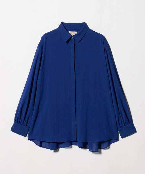 UNITED ARROWS（ユナイテッドアローズ）の「スラブ シアー シャツ ‐ウォッシャブル‐（シャツ/ブラウス・レディース・ダークブラウン/コバルトブルー/ブラック・FREE）」の15枚目の写真