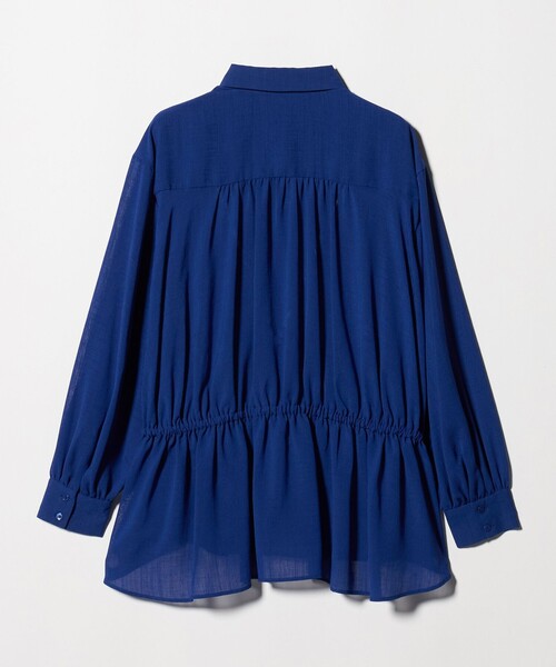 UNITED ARROWS（ユナイテッドアローズ）の「スラブ シアー シャツ ‐ウォッシャブル‐（シャツ/ブラウス・レディース・ダークブラウン/コバルトブルー/ブラック・FREE）」の16枚目の写真