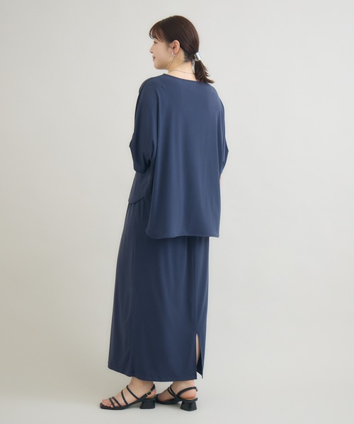meeny miny（ミーニーマイニー）の「とろみ～Tシャツ（Tシャツ/カットソー・レディース・パープル/ブルー/スミクロ・M-L/S-M）」の19枚目の写真
