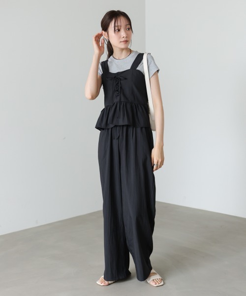 Bab(バブ)の「ペプラムキャミセットアップ(その他パンツ・レディース・ブラウン/ブラック・FREE)」の19枚目の写真