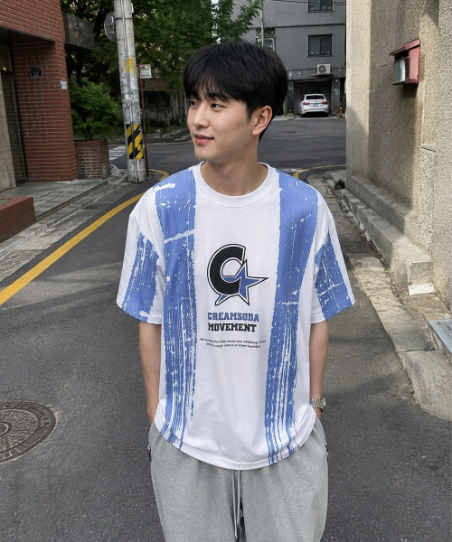 セール】ペインテッドCムーブメント半袖Tシャツホワイト（Tシャツ