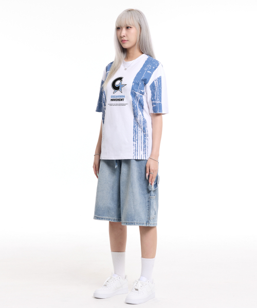 CREAM SODA LAB（クリームソーダラボ）の「ペインテッドCムーブメント半袖Tシャツホワイト（Tシャツ/カットソー・メンズ・その他・LARGE/XX-LARGE/X-LARGE）」の3枚目の写真