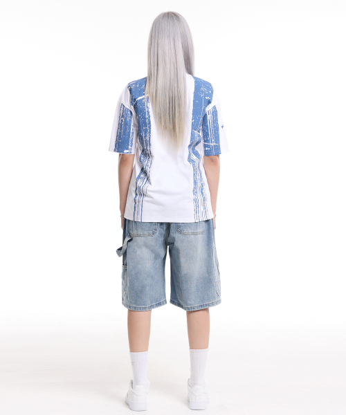 CREAM SODA LAB（クリームソーダラボ）の「ペインテッドCムーブメント半袖Tシャツホワイト（Tシャツ/カットソー・メンズ・その他・LARGE/XX-LARGE/X-LARGE）」の4枚目の写真