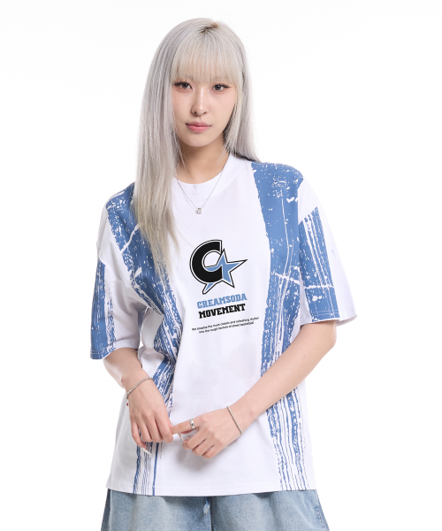 CREAM SODA LAB（クリームソーダラボ）の「ペインテッドCムーブメント半袖Tシャツホワイト（Tシャツ/カットソー・メンズ・その他・LARGE/XX-LARGE/X-LARGE）」の5枚目の写真