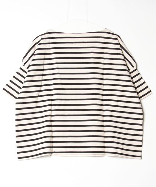 OMNES(オムネス)の「バスク生地 ボックスカットソー 半袖Tシャツ(Tシャツ/カットソー・レディース・ベージュ系その他・F)」の16枚目の写真