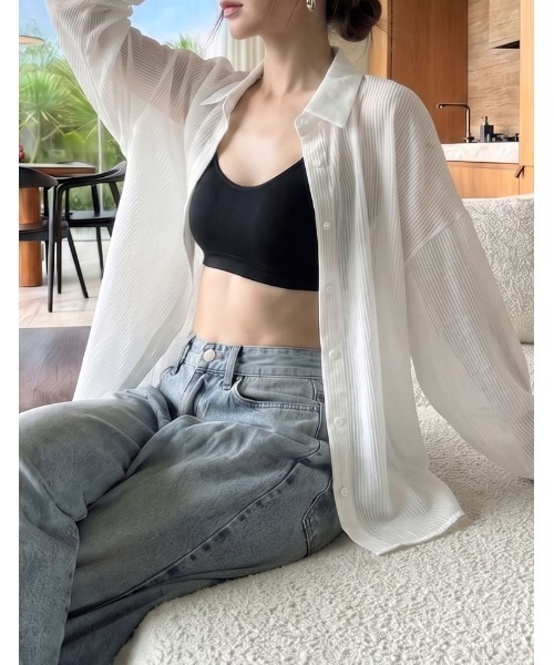 Re:EDIT（リエディ）の「[カップ一体型/ノンワイヤー/脇高設計/3D立体サポートバッド]Libre Beauty Bra Top エアリータッチ 美胸 立体ブラトップ（キャミソール・レディース・ブラック・LARGE/MEDIUM/X-LARGE）」の8枚目の写真