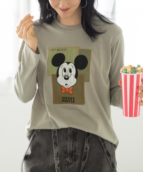 BELLUNA（ベルーナ）の「＜Ｄ＞ＭＫパッチワークチュニック（チュニック・レディース・オフホワイト/カーキ・MEDIUM/X-LARGE/LARGE）」の4枚目の写真