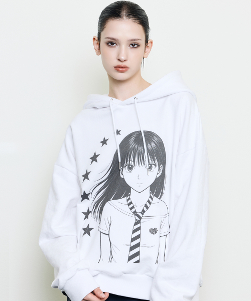 LUVISTRUE(ラヴイズトゥルー)の「EV STAR GRAPHIC HOODIE(WHITE)(パーカー・レディース・その他・FREE)」の1枚目の写真