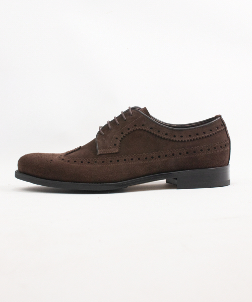 TRUFITSHOES(トゥルーフィット シューズ)の「スエードウィングチップダービー(ドレスシューズ・メンズ・ダークブラウン・29.5cm/29cm/28cm/27.5cm/27cm/26.5cm/25.5cm/25cm/24.5cm/23.5cm/23cm)」の1枚目の写真