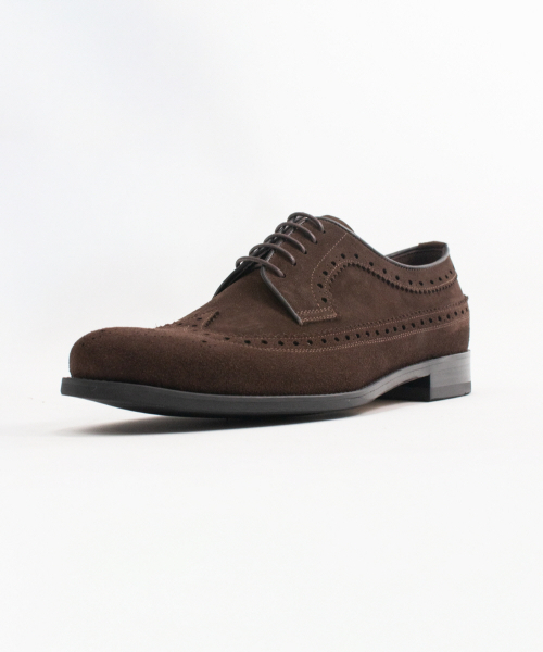 TRUFITSHOES(トゥルーフィット シューズ)の「スエードウィングチップダービー(ドレスシューズ・メンズ・ダークブラウン・29.5cm/29cm/28cm/27.5cm/27cm/26.5cm/25.5cm/25cm/24.5cm/23.5cm/23cm)」の2枚目の写真
