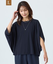 【L】【ウォッシャブル・吸水速乾・接触冷感・防しわ(着用じわ)】GARUDA TWISTY COMPACTカットソー