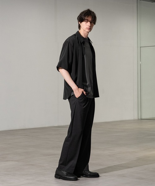 CITY TOKYO（シティトウキョウ）の「【CITY TOKYO】Air pleats ﾘﾗｯｸｽS/Sｼｬﾂ（シャツ/ブラウス・メンズ・ライトベージュ/チャコールグレー/サックスブルー・1/2）」の5枚目の写真