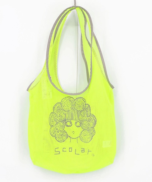 ScoLar(スカラー)の「662444:スカラーちゃん スポーティーメッシュトートバッグ(トートバッグ・レディース・ブルー/ブラック/イエロー/レッド・FREE)」の4枚目の写真