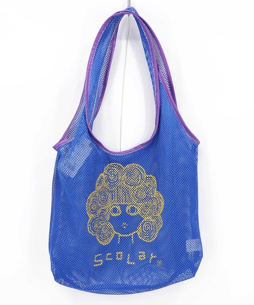ScoLar(スカラー)の「662444:スカラーちゃん スポーティーメッシュトートバッグ(トートバッグ・レディース・ブルー/ブラック/イエロー/レッド・FREE)」の3枚目の写真