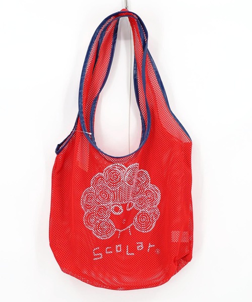 ScoLar(スカラー)の「662444:スカラーちゃん スポーティーメッシュトートバッグ(トートバッグ・レディース・ブルー/ブラック/イエロー/レッド・FREE)」の11枚目の写真