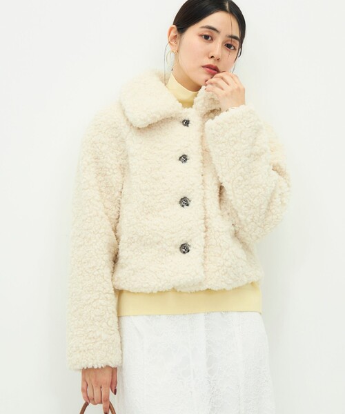 NOLLEY’S Sophi(ノーリーズソフィ)の「【TATRAS/タトラス】MAMATETA(ブルゾン・レディース・グレイッシュブルー/グレイッシュベージュ/アイボリー・2)」の2枚目の写真