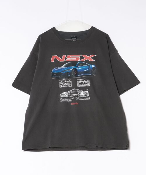 baron（バロン）の「ホンダ NSX・クラシックロゴピグメントTシャツ（Tシャツ/カットソー・レディース・ブラック系その他/スミクロ・L/M/XL）」の2枚目の写真