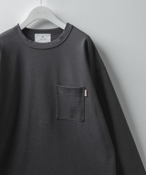 URBAN RESEARCH Sonny Label(アーバンリサーチサニーレーベル)の「ポンチポケット付ロングスリーブTシャツ(Tシャツ/カットソー・メンズ・ホワイト/チャコールグレー/ブラック/ホワイト系その他/ブラック系その他・MEDIUM/LARGE/X-LARGE)」の5枚目の写真