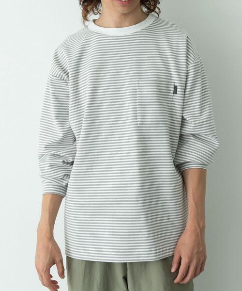 URBAN RESEARCH Sonny Label(アーバンリサーチサニーレーベル)の「ポンチポケット付ロングスリーブTシャツ(Tシャツ/カットソー・メンズ・ホワイト/チャコールグレー/ブラック/ホワイト系その他/ブラック系その他・MEDIUM/LARGE/X-LARGE)」の14枚目の写真