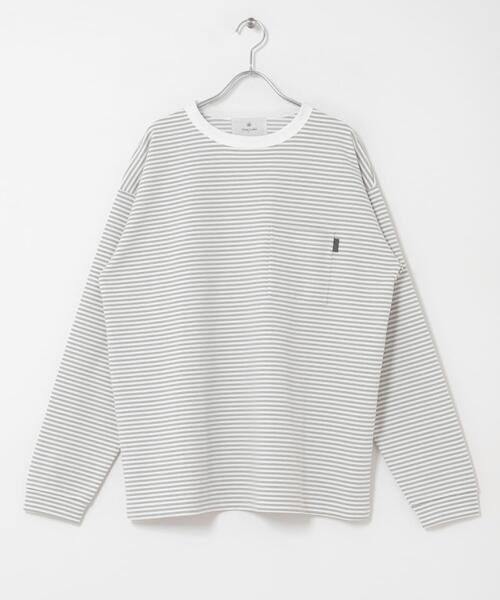 URBAN RESEARCH Sonny Label(アーバンリサーチサニーレーベル)の「ポンチポケット付ロングスリーブTシャツ(Tシャツ/カットソー・メンズ・ホワイト/チャコールグレー/ブラック/ホワイト系その他/ブラック系その他・MEDIUM/LARGE/X-LARGE)」の18枚目の写真