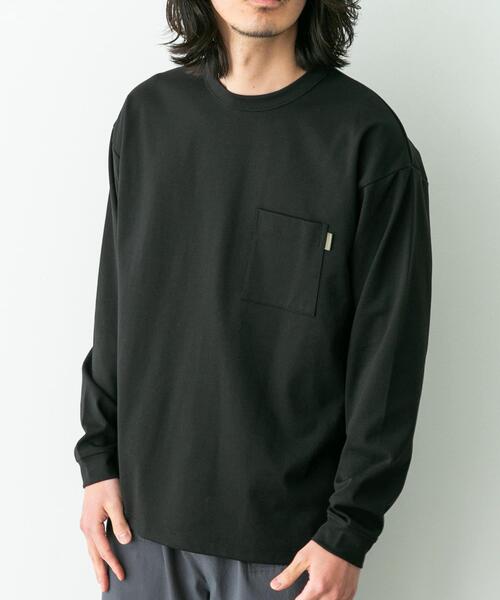 URBAN RESEARCH Sonny Label(アーバンリサーチサニーレーベル)の「ポンチポケット付ロングスリーブTシャツ(Tシャツ/カットソー・メンズ・ホワイト/チャコールグレー/ブラック/ホワイト系その他/ブラック系その他・MEDIUM/LARGE/X-LARGE)」の21枚目の写真