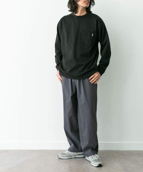 URBAN RESEARCH Sonny Label(アーバンリサーチサニーレーベル)の「ポンチポケット付ロングスリーブTシャツ(Tシャツ/カットソー・メンズ・ホワイト/チャコールグレー/ブラック/ホワイト系その他/ブラック系その他・MEDIUM/LARGE/X-LARGE)」の22枚目の写真
