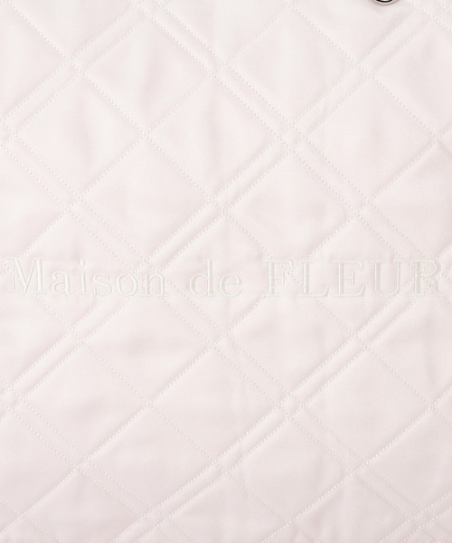 Maison de FLEUR(メゾンドフルール)の「ギャザーハンドルキルティングキャリーオンバッグ(トートバッグ・レディース・ブラック/ライトピンク・FREE)」の17枚目の写真
