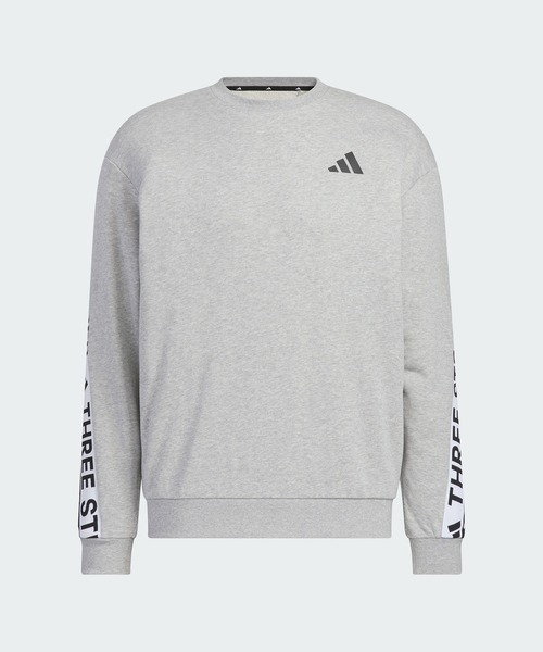 adidas(アディダス)の「ワーディングパック ルーズフィット 厚手のフレンチテリー スウェットシャツ / トレーナー / アディダス adidas(スウェット・メンズ・グレー・XX-LARGE/3XL/LARGE/MEDIUM/SMALL/X-LARGE)」の6枚目の写真