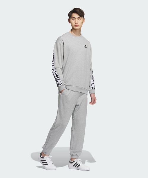 adidas(アディダス)の「ワーディングパック ルーズフィット 厚手のフレンチテリー スウェットシャツ / トレーナー / アディダス adidas(スウェット・メンズ・グレー・XX-LARGE/3XL/LARGE/MEDIUM/SMALL/X-LARGE)」の3枚目の写真