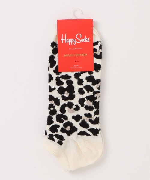 Happy Socks(ハッピーソックス)の「【es】【HAPPY SOCKS】アニマルパターンデザインローソックス(ソックス/靴下・メンズ・レオパード・MEDIUM)」の1枚目の写真