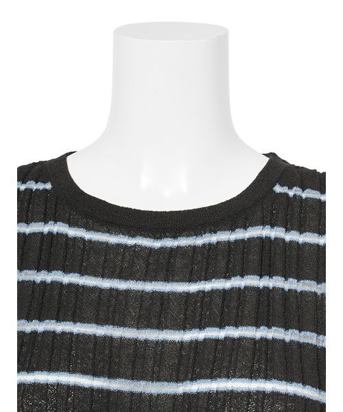 MIESROHE（ミースロエ）の「【洗える】スリットデザインシュリンクRIBニット（ニット/セーター・レディース・クリーム/ブラック/その他・F）」の8枚目の写真