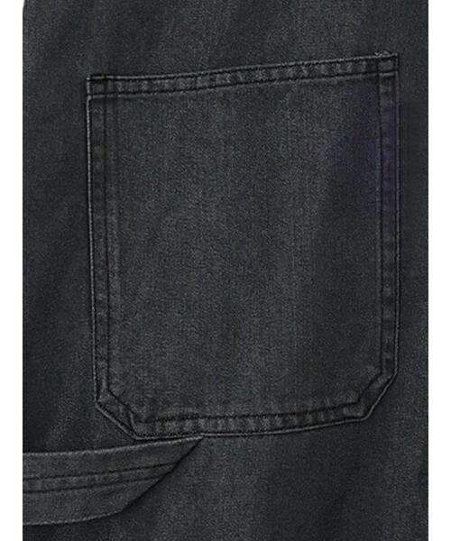 Samansa Mos2（サマンサ モスモス）の「【接触冷感】デニムサロペット（サロペット/オーバーオール・レディース・チャコールグレー/ブルー・F）」の13枚目の写真