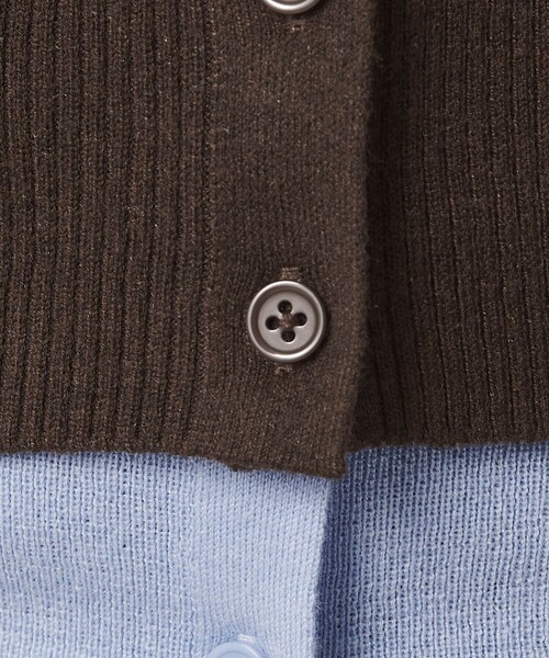 BEAUTY&YOUTH UNITED ARROWS(ビューティーアンドユースユナイテッドアローズ)の「【WEB限定】レイヤードニットカーディガン ウォッシャブル(カーディガン/ボレロ・レディース・グレー/レッド/ダークブラウン・FREE)」の19枚目の写真