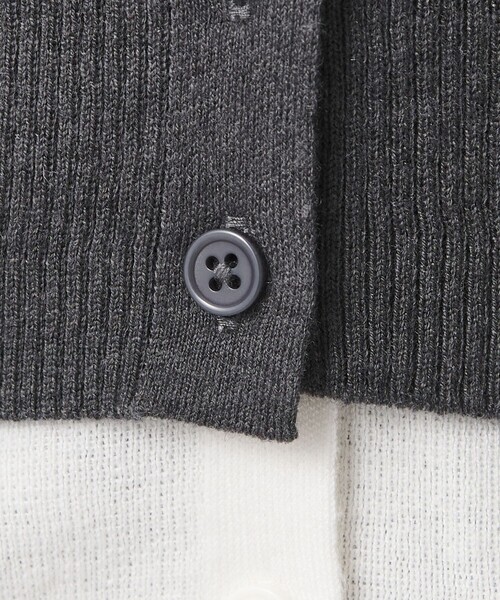 BEAUTY&YOUTH UNITED ARROWS(ビューティーアンドユースユナイテッドアローズ)の「【WEB限定】レイヤードニットカーディガン ウォッシャブル(カーディガン/ボレロ・レディース・グレー/レッド/ダークブラウン・FREE)」の20枚目の写真