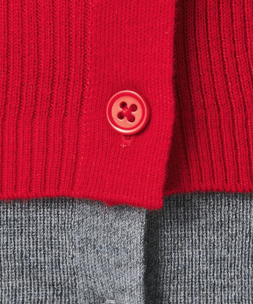 BEAUTY&YOUTH UNITED ARROWS(ビューティーアンドユースユナイテッドアローズ)の「【WEB限定】レイヤードニットカーディガン ウォッシャブル(カーディガン/ボレロ・レディース・グレー/レッド/ダークブラウン・FREE)」の21枚目の写真