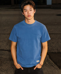 BEENTRILL（ビントリル）の「ヴィンテージエッセンシャルダイング半袖Tシャツ（スカイブルー）（Tシャツ/カットソー）」