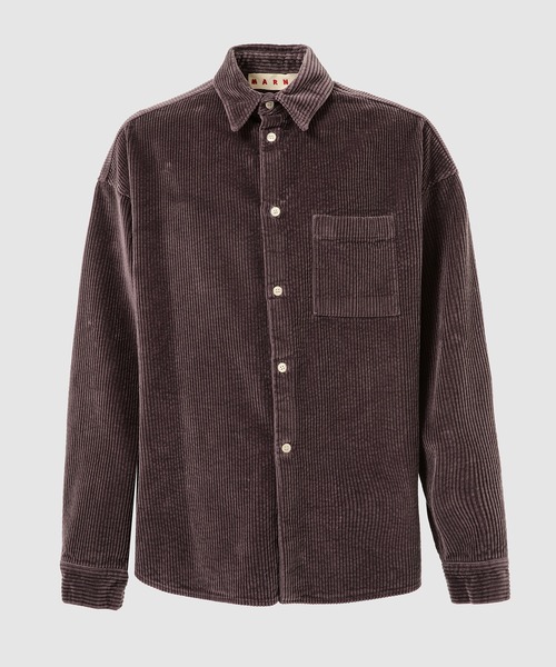 MARNI(マルニ)の「CORDUROY / 定番ボクシーシャツ(シャツ/ブラウス・メンズ・グレー/ブラウン・48(L))」の2枚目の写真