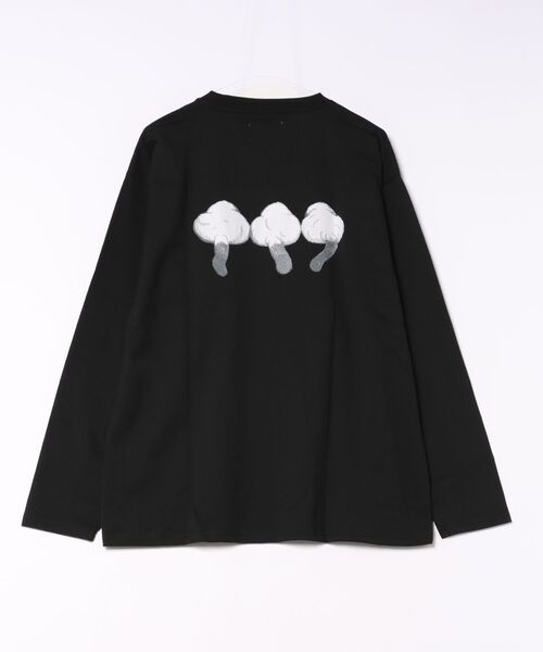 go slow caravan（ゴースローキャラバン）の「フェイスアニマル柄ロンTEE(M1)（Tシャツ/カットソー・メンズ・キナリ/ブラック系2/ブラック系1/オートミール・X-LARGE/LARGE/MEDIUM）」の8枚目の写真