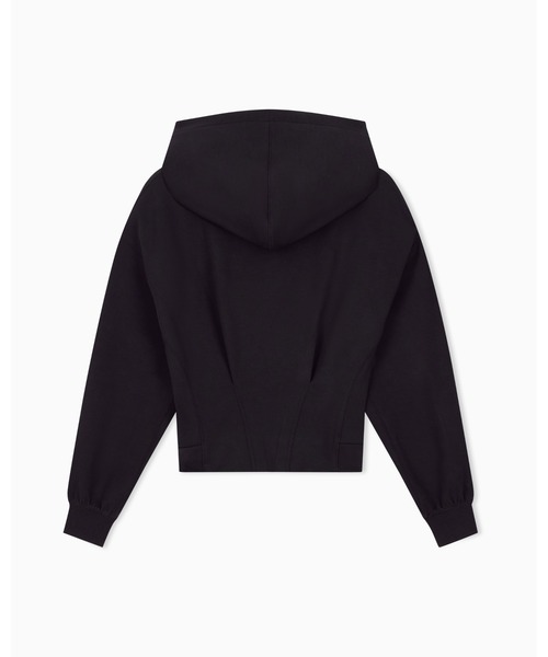 ARMANI EXCHANGE(アルマーニエクスチェンジ)の「【A|X アルマーニ エクスチェンジ】スパンコールロゴ フーデッドジップアップスウェットシャツ(スウェット・レディース・ブラック/ホワイト・LARGE/MEDIUM/SMALL/X-LARGE/X-SMALL)」の8枚目の写真