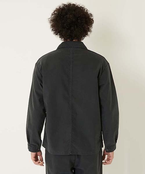 BLUE BLUE(ブルーブルー)の「ライトジャーマンクロス ワークブレザー(カバーオール・メンズ・ブラック/ネイビー・S/M/L/XL)」の5枚目の写真