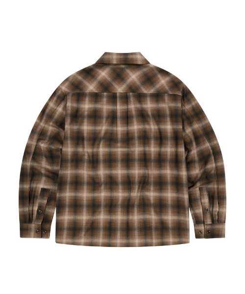 MAHAGRID(マハグリッド)の「『mahagrid/マハグリット』 FLANNEL CHECK SHIRT/フランネルチェックシャツ(シャツ/ブラウス・レディース・ブラウン/レッド・M/S)」の7枚目の写真
