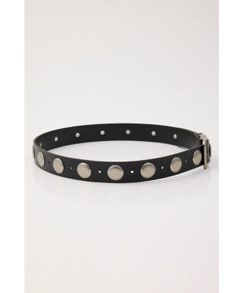 MOUSSY（マウジー）の「STUDS LEATHER ベルト（ベルト・レディース・ブラウン/ブラック・FREE）」の5枚目の写真