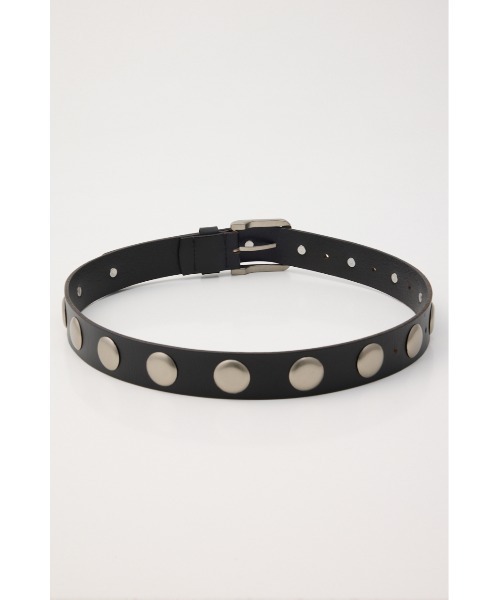 MOUSSY（マウジー）の「STUDS LEATHER ベルト（ベルト・レディース・ブラウン/ブラック・FREE）」の6枚目の写真