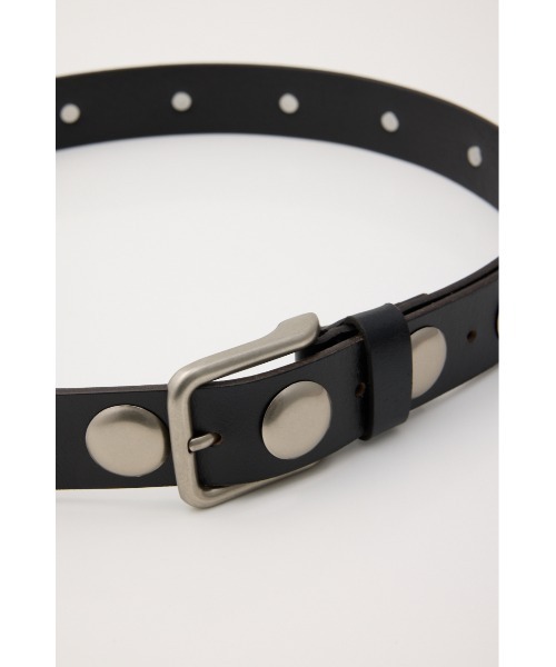 MOUSSY（マウジー）の「STUDS LEATHER ベルト（ベルト・レディース・ブラウン/ブラック・FREE）」の7枚目の写真