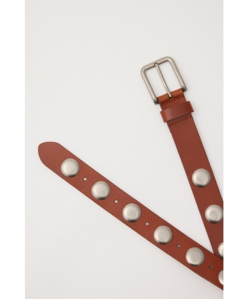 MOUSSY（マウジー）の「STUDS LEATHER ベルト（ベルト・レディース・ブラウン/ブラック・FREE）」の17枚目の写真