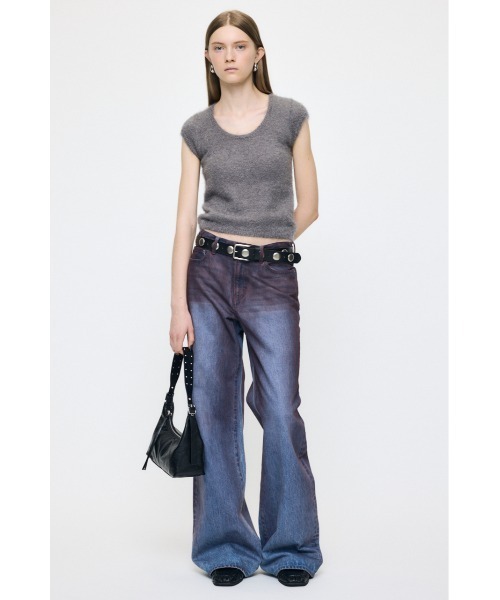 MOUSSY（マウジー）の「STUDS LEATHER ベルト（ベルト・レディース・ブラウン/ブラック・FREE）」の10枚目の写真