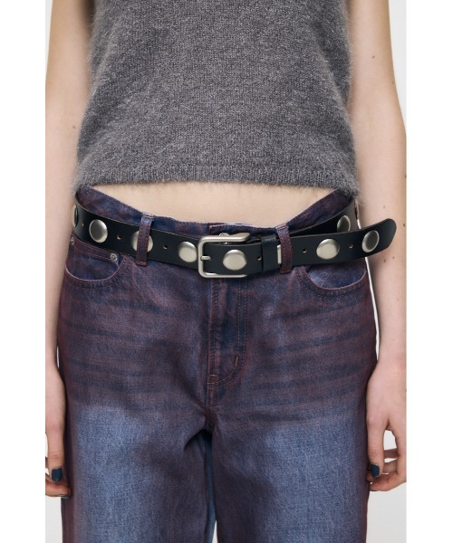MOUSSY（マウジー）の「STUDS LEATHER ベルト（ベルト・レディース・ブラウン/ブラック・FREE）」の11枚目の写真