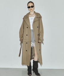 JOSE MOON | OVER DETACHABLE TRENCH COAT/オーバーディタチャブルトレンチコート(トレンチコート)